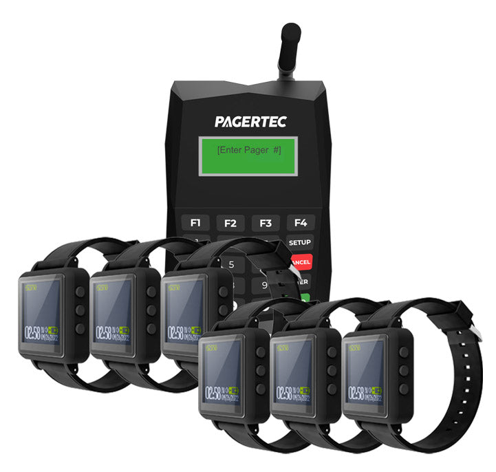 Wear & Go Watch Paging System with CUBE Transmitter